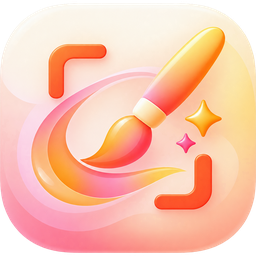 Logo de Contmaker: un pincel con destellos