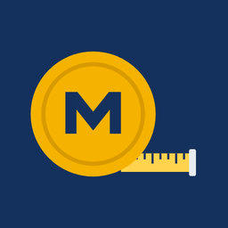 Logo de Metrik: una M amarilla con una cinta métrica